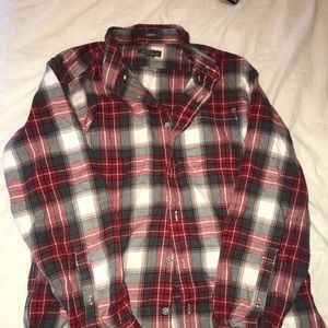 Eddie Bauer oversized red flannel